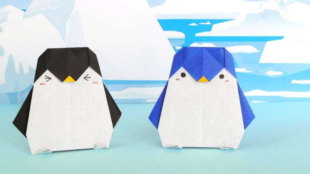 小企鵝摺紙【かわいい折り紙】ペンギンの作り方　[Origami] Cute Penguin instructions