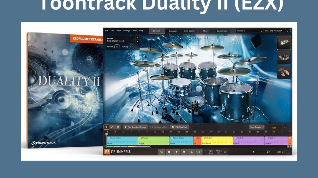 ⁣Toontrack Duality II (EZX) Crack Free Download VST Plugins