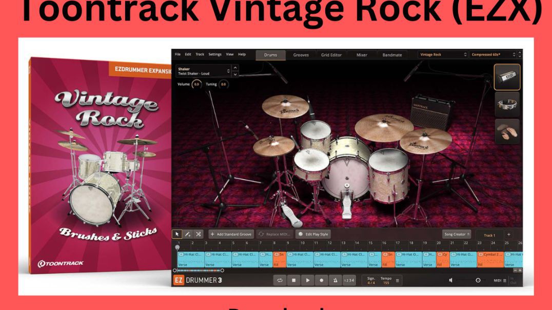⁣Toontrack Vintage Rock (EZX) Crack Download VST Plugins