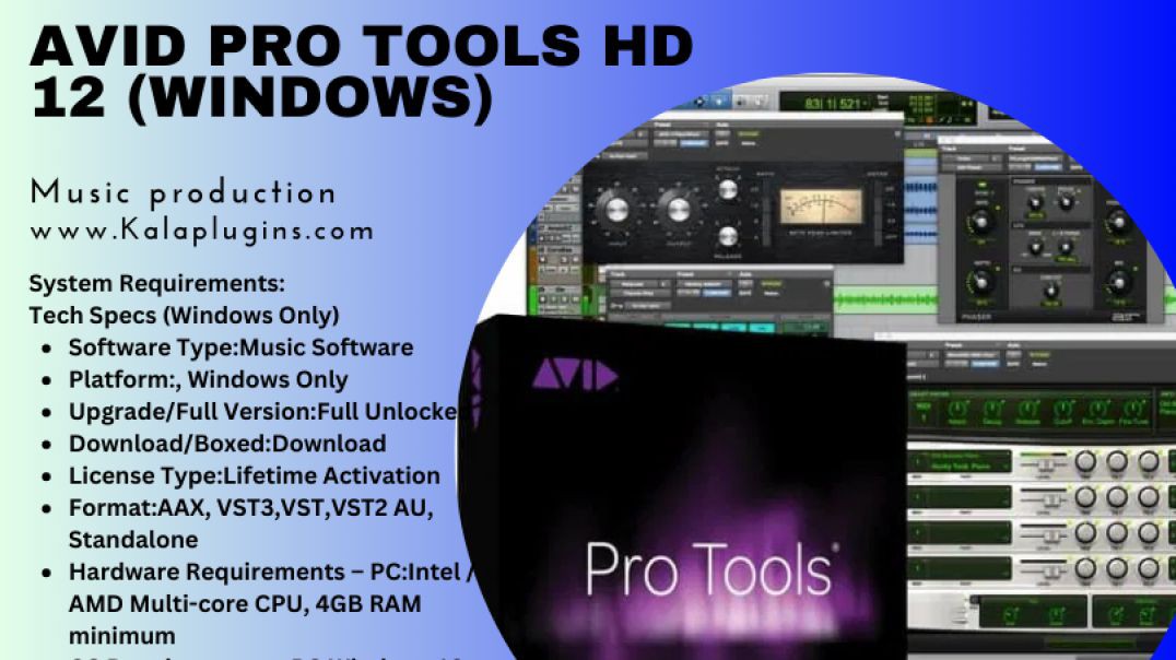 ⁣Avid Pro Tools HD 12 (Windows) Download